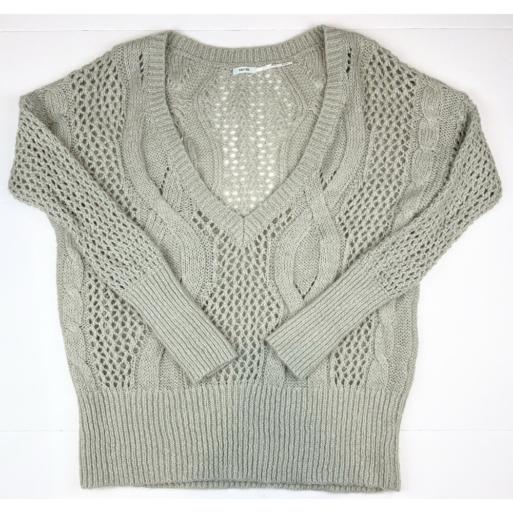 Urban Outfitters Kimchi Blue Sweater Open Knit Cottage Grandma  Sage Green, SM